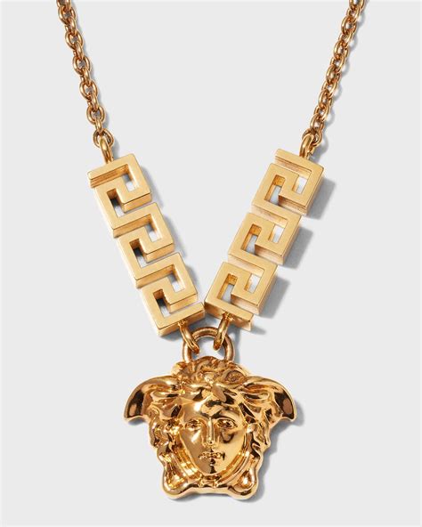 fake versace medusa necklace|versace medusa medallion necklace.